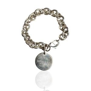 TIFFANY & CO. Return to Tiffany Round Tag charm Bracelet